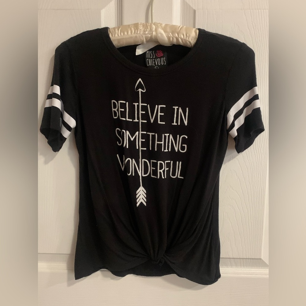 Stitch fix for kids Size Large (8-10) black tee with graphics